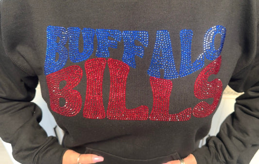 Buffalo rhinestone hoodie